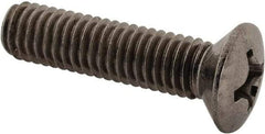 Value Collection - M6x1.00 Metric Coarse, 25mm OAL Phillips Drive Machine Screw - Oval Head, Grade 18-8 & A2 Stainless Steel, Uncoated, Without Washer - Benchmark Tooling