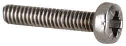 Value Collection - M6x1.00, 40mm Length Under Head Pozidriv Drive Machine Screw - Pan Head, Grade 18-8 & A2 Stainless Steel, Uncoated, Without Washer - Benchmark Tooling