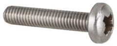 Value Collection - M6x1.00 Metric Coarse, 30mm Length Under Head Pozidriv Drive Machine Screw - Pan Head, Grade 18-8 & A2 Stainless Steel, Uncoated, Without Washer - Benchmark Tooling