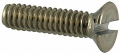 Value Collection - M2x0.40 Metric Coarse, 8mm OAL Slotted Drive Machine Screw - Flat Head, Grade 316 & A4 Stainless Steel, Uncoated, Without Washer - Benchmark Tooling