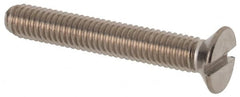 Value Collection - M3x0.50 Metric Coarse, 20mm OAL Slotted Drive Machine Screw - Flat Head, Grade 316 & A4 Stainless Steel, Uncoated, Without Washer - Benchmark Tooling