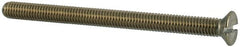 Value Collection - M3x0.50 Metric Coarse, 40mm OAL Slotted Drive Machine Screw - Flat Head, Grade 316 & A4 Stainless Steel, Uncoated, Without Washer - Benchmark Tooling