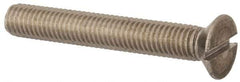 Value Collection - M8x1.25, 55mm OAL Slotted Drive Machine Screw - Flat Head, Grade 316 & A4 Stainless Steel, Uncoated, Without Washer - Benchmark Tooling