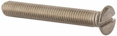 Value Collection - M8x1.25 Metric Coarse, 60mm OAL Slotted Drive Machine Screw - Flat Head, Grade 316 & A4 Stainless Steel, Uncoated, Without Washer - Benchmark Tooling