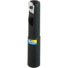 Iscar - 25mm Cut Diam, 15.8mm Max Depth of Cut, 25mm Shank Diam, 200mm OAL, Indexable Square Shoulder End Mill - Cylindrical Shank, 90° Lead Angle, Through Coolant, Series Helialu - Benchmark Tooling