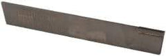 Made in USA - 1/8 Inch Wide x 11/16 Inch High x 5 Inch Long, Parallel Blade, Cutoff Blade - C2 Grade, Bright Finish - Exact Industrial Supply