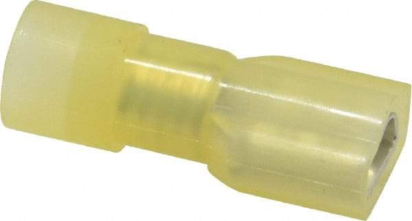 Ideal - 12 to 10 AWG, Vinyl, Fully Insulated, Female Wire Disconnect - 1/4 Inch Wide Tab, Yellow, cUL Listed, RoHS Compliant, UL Listed 774A - Benchmark Tooling