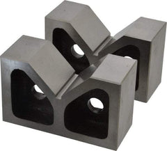 SPI - 2-7/16" Max Capacity, 90° Angle, Cast Iron V-Block - 5" Long x 2" Wide x 3-1/8" High, Sold as Matched Pair - Benchmark Tooling