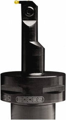 Seco - Right Hand Cut, Size C4, LC.. 1303 Insert Compatiblity, Internal Modular Turning & Profiling Cutting Unit Head - 14.48mm Ctr to Cutting Edge, 74.93mm Head Length, Series MDT & Seco-Capto - Benchmark Tooling