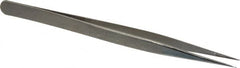 Value Collection - 5-11/16" OAL Diamond Tweezers - Fine Point - Benchmark Tooling