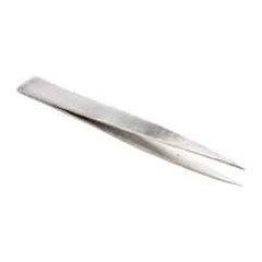 Value Collection - 4-7/16" OAL Stainless Steel Assembly Tweezers - Thin, Fine Point - Benchmark Tooling