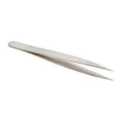 Value Collection - 3-1/2" OAL 0C-SA Precision Tweezers - Short, Flat Tip - Benchmark Tooling