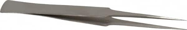 Value Collection - 5-1/8" OAL GG-SA Precision Tweezers - General Utility, Long & Strong Point, Wide Shank - Benchmark Tooling