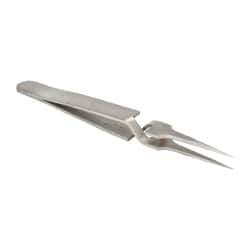 Value Collection - 4-11/32" OAL N4 Reverse Action Tweezers - Long Fine Point - Benchmark Tooling