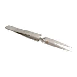 Value Collection - 4-7/8" OAL NAA Reverse Action Tweezers - Long & Strong Point - Benchmark Tooling