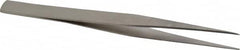 Value Collection - 4-1/4" OAL Assembly Tweezers - Thin, Fine, Light Point - Benchmark Tooling