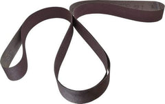 3M - 2" Wide x 132" OAL, 80 Grit, Aluminum Oxide Abrasive Belt - Aluminum Oxide, Medium, Coated, X Weighted Cloth Backing, Series 341D - Benchmark Tooling