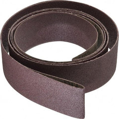 3M - 2" Wide x 132" OAL, 60 Grit, Aluminum Oxide Abrasive Belt - Aluminum Oxide, Medium, Coated, X Weighted Cloth Backing, Series 341D - Benchmark Tooling