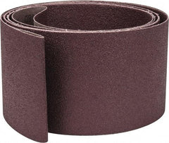 3M - 4" Wide x 132" OAL, 60 Grit, Aluminum Oxide Abrasive Belt - Aluminum Oxide, Medium, Coated, X Weighted Cloth Backing, Series 341D - Benchmark Tooling