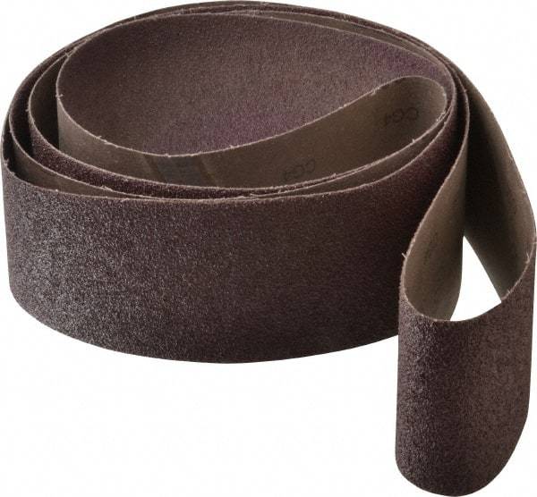 3M - 4" Wide x 132" OAL, 36 Grit, Aluminum Oxide Abrasive Belt - Aluminum Oxide, Very Coarse, Coated, X Weighted Cloth Backing, Series 341D