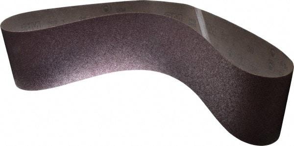 3M - 6" Wide x 60" OAL, 36 Grit, Aluminum Oxide Abrasive Belt - Aluminum Oxide, Very Coarse, Coated, X Weighted Cloth Backing, Series 341D - Benchmark Tooling