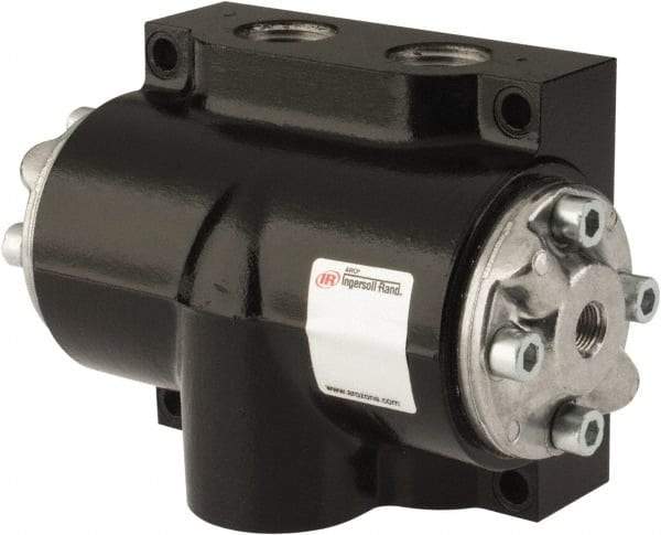 ARO/Ingersoll-Rand - 1" Inlet x 1" Outlet, Pilot Actuator, Spring Return, 2 Position, Body Ported Solenoid Air Valve - 280 CFM, 7.8 CV, 4 Way, 150 psi, 180° Max Temp, -10° Min Temp - Benchmark Tooling