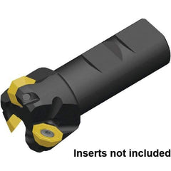 Kennametal - 40mm Cut Diam, 32mm Shank Diam, 110mm OAL, Indexable Square Shoulder End Mill - Weldon Shank - Benchmark Tooling