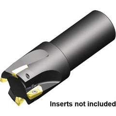 Kennametal - 25mm Cut Diam, 25mm Shank Diam, 170mm OAL, Indexable Square Shoulder End Mill - Cylindrical Shank, 0° Lead Angle - Benchmark Tooling