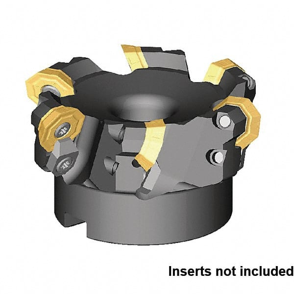 Kennametal - 63mm Cut Diam, 22mm Arbor Hole Diam, Indexable Square-Shoulder Face Mill - Benchmark Tooling