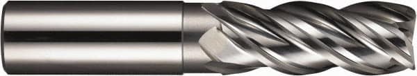 Corner Radius End Mill: 1/2″ Dia, 1-1/4″ LOC, 0.015″ Radius, 4 Flutes, Solid Carbide 3-1/4″ OAL, 1/2″ Shank Dia, Variable ° Helix, TiN Coated, Corner Radius End, Centercutting, Series Z-Carb-AP Z1PCR