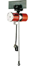 CM - 1/4 Ton Load Limit, 10' Max Height Hook Mount Air Hoist - 70 SCFM at 90 PSI, 15-1/4" Min Headroom, Pendant Control - Benchmark Tooling