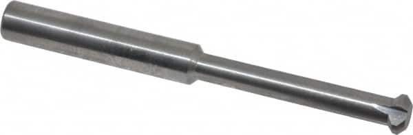 Accupro - 1/4" Cutter Head Diam, 1/32" Flat Width, 2-1/2" OAL, Solid Carbide, Single Right Hand Back Chamfer - Benchmark Tooling