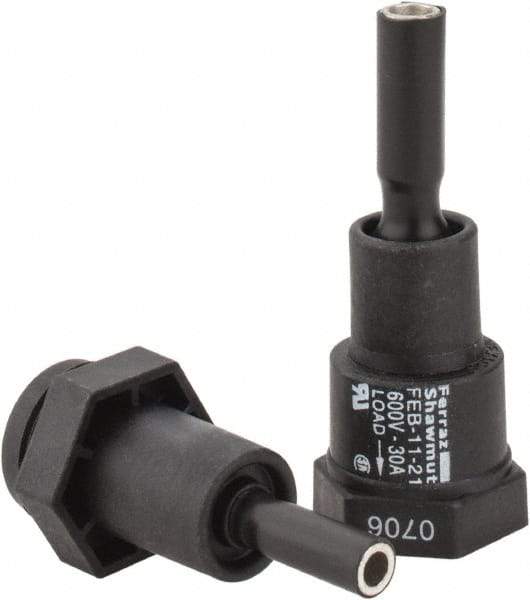 Ferraz Shawmut - 1 Pole, 600 VAC/VDC, 30 Amp, Inline Fuse Holder - Compatible with CC Class, 1-1/2 Inch Long x 1 Inch Wide and 13/32 Inch Diameter Fuse - Benchmark Tooling