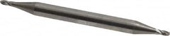 Ball End Mill: 0.0469″ Dia, 0.0938″ LOC, 4 Flute, Solid Carbide 1-1/2″ OAL, 1/8″ Shank Dia, 30 ° Helix, Uncoated, Double End, Series 424BN