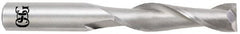 OSG - 3/8", 1" LOC, 3/8" Shank Diam, 2-1/2" OAL, 2 Flute, Solid Carbide Square End Mill - Single End, TiCN Finish, Spiral Flute, 30° Helix, Centercutting, Right Hand Cut, Right Hand Flute, Series 402 - Benchmark Tooling