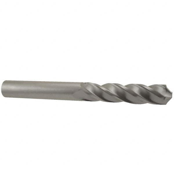 OSG - 1/2" Diam, 2" LOC, 4 Flute Solid Carbide Ball End Mill - Uncoated, Single End, 4" OAL, 1/2" Shank Diam, Spiral Flute - Benchmark Tooling