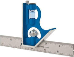 Empire Level - 2 Piece, 6" Combination Square Set - 1/64 & 1/32" (English) Graduation, Stainless Steel Blade, - Benchmark Tooling
