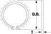 Thomson Industries - 0.078" Wide, Steel 1-1/2" External Retaining Ring - For Use with Linear Bearing SSU-24, SUPER-24, 243848 - Benchmark Tooling