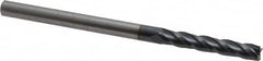 OSG - 3/16", 1-1/8" LOC, 3/16" Shank Diam, 3" OAL, 4 Flute, Solid Carbide Square End Mill - Single End, TiAlN Finish, Spiral Flute, 30° Helix, Centercutting, Right Hand Cut, Right Hand Flute, Series 484 - Benchmark Tooling