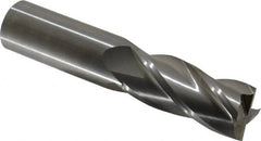 OSG - 1", 2-1/4" LOC, 1" Shank Diam, 5" OAL, 4 Flute, Solid Carbide Square End Mill - Single End, Uncoated, Spiral Flute, 30° Helix, Centercutting, Right Hand Cut, Right Hand Flute, Series 464 - Benchmark Tooling