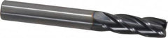 OSG - 3/8", 1-1/8" LOC, 3/8" Shank Diam, 3" OAL, 4 Flute, Solid Carbide Square End Mill - Single End, TiAlN Finish, Spiral Flute, 30° Helix, Centercutting, Right Hand Cut, Right Hand Flute, Series 464 - Benchmark Tooling