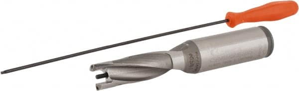 Kennametal - 14.68 to 15.18mm Diam, 3xD, 44.05mm Max Depth, 3/4" Shank Diam, 2.34" Flute, 4-1/2" OAL, Replaceable Tip Drill - KSEM0578 Insert, A Seat Size, Series KSEM - Benchmark Tooling