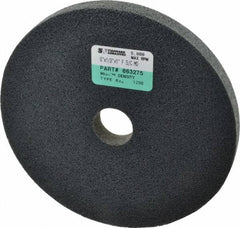 Standard Abrasives - 6" Diam, 1/2" Face Width, 1" Center Hole, Fine Grade, Silicon Carbide Deburring Wheel - Unitized, Soft/Medium Density 6 Grade, 6,000 RPM - Benchmark Tooling