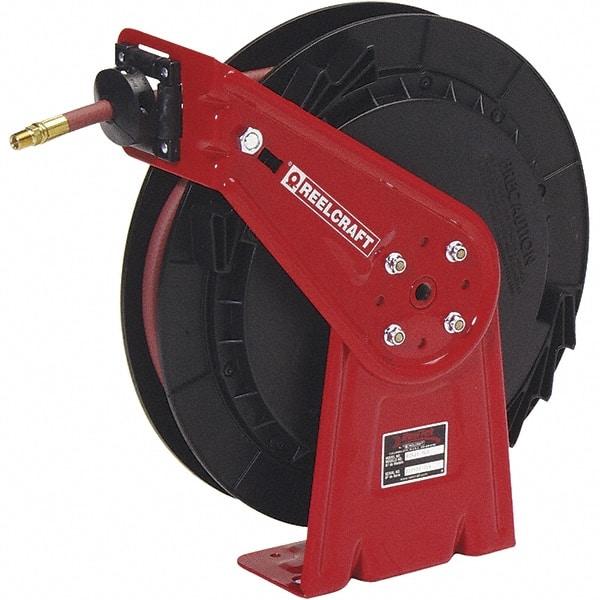 Reelcraft - 35' Spring Retractable Hose Reel - 300 psi, Hose Included - Benchmark Tooling