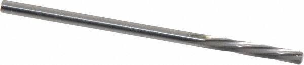 Magafor - 2.5705mm Solid Carbide 6 Flute Chucking Reamer - Spiral Flute, 0.1012" Straight Shank, 19/32" Flute Length, 2-1/4" OAL - Benchmark Tooling