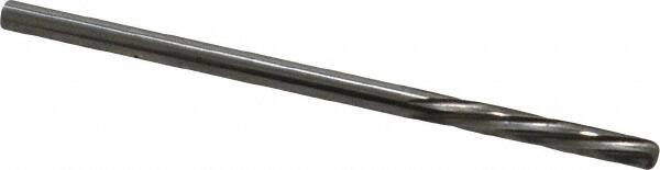 Magafor - #37 Solid Carbide 6 Flute Chucking Reamer - Spiral Flute, 0.1039" Straight Shank, 19/32" Flute Length, 2-1/4" OAL - Benchmark Tooling