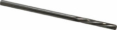 Magafor - #37 Solid Carbide 6 Flute Chucking Reamer - Spiral Flute, 0.1039" Straight Shank, 19/32" Flute Length, 2-1/4" OAL - Benchmark Tooling