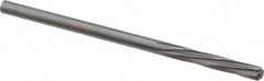 Magafor - #34 Solid Carbide 6 Flute Chucking Reamer - Spiral Flute, 0.111" Straight Shank, 19/32" Flute Length, 2-1/4" OAL - Benchmark Tooling