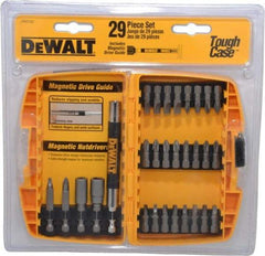 DeWALT - 29 Piece, Screwdriver Bit Set - #1, #2 & #3 Phillips, #1, #2 & #3 Square Recess, #6, #8 & #10 Slotted - Benchmark Tooling