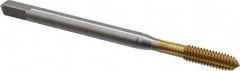 Emuge - #8-32 UNC 2BX Modified Bottoming Thread Forming Tap - High Speed Steel, TiN Finish, 2.48" OAL, 0.512" Thread Length, Series Rekord Druck-S - Benchmark Tooling